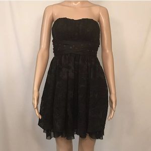 BCBGeneration Women's Black Strapless Tube Dress